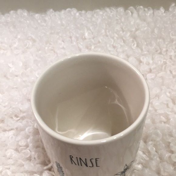 Rae Dunn Bathroom Stem Line RINSE Cup - Picture 2 of 3